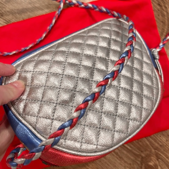 SOLD🚫Gucci trapuntata camera crossbody shoulder blue red quilted bag - Picture 12 of 15